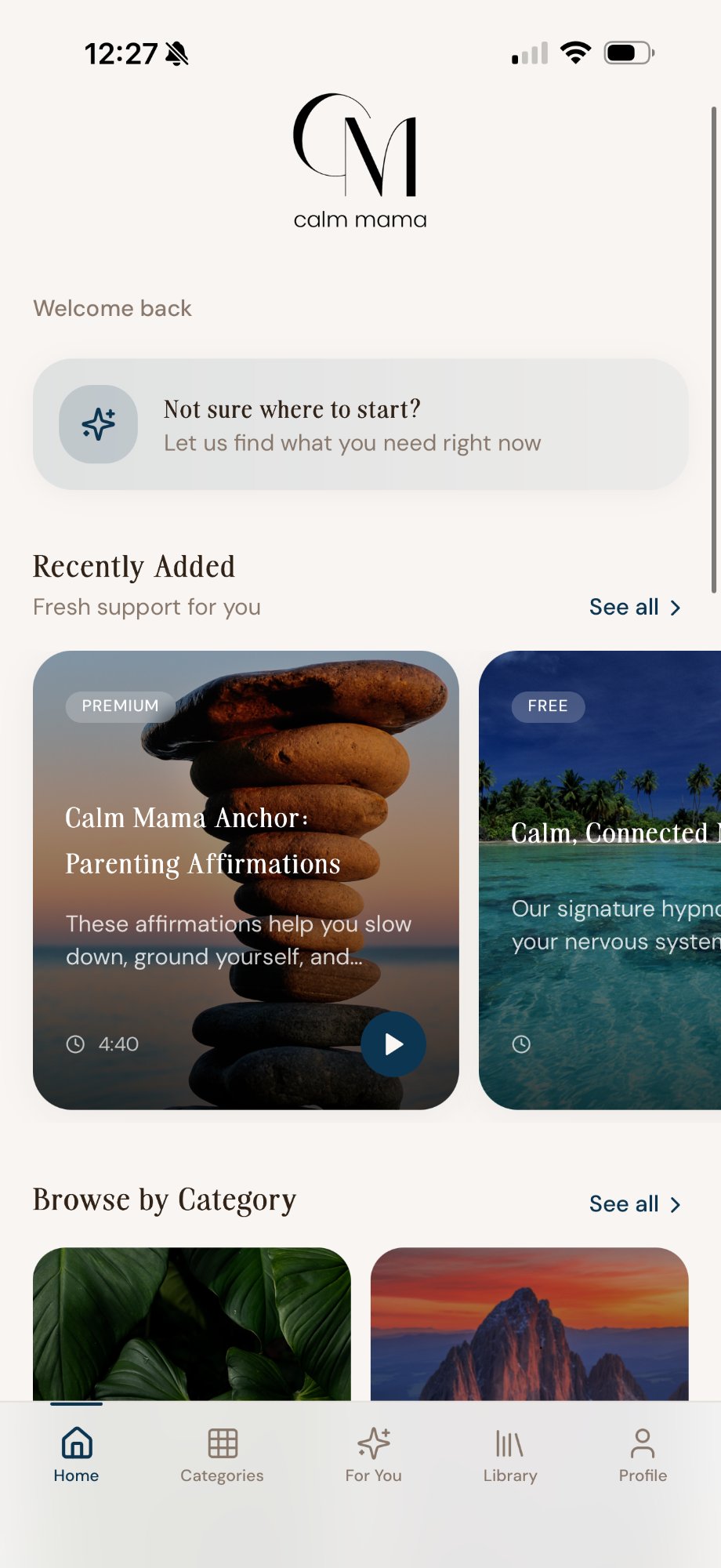 Calm Mama app
